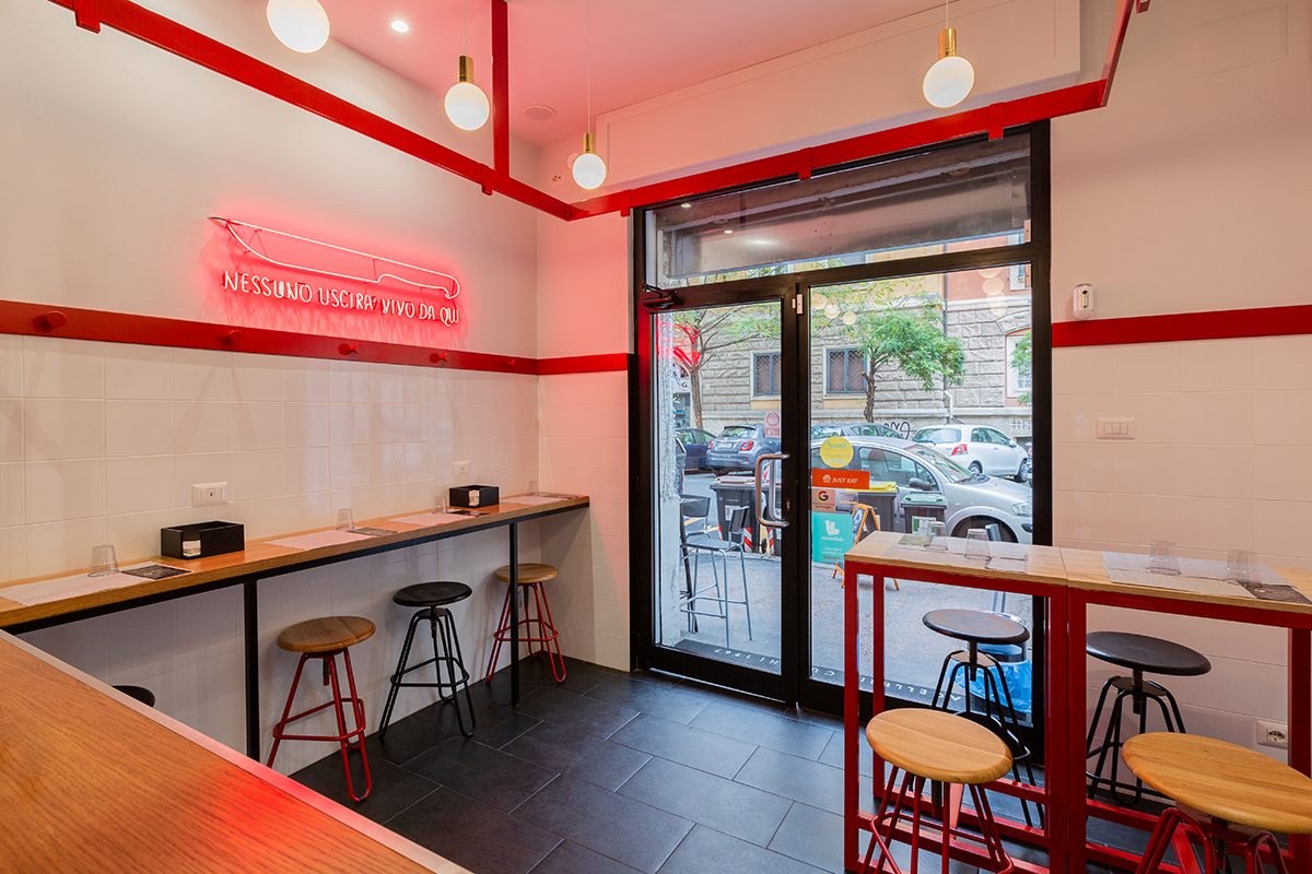Ingresso Burgers Macelleria Cucchi veduta d'insieme | LocaliArreda