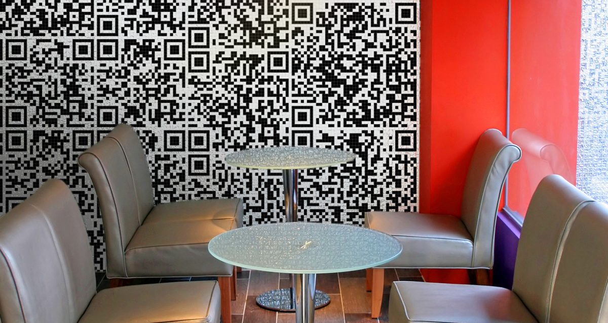 Arte per arredare locali commerciali: grafica qr-code