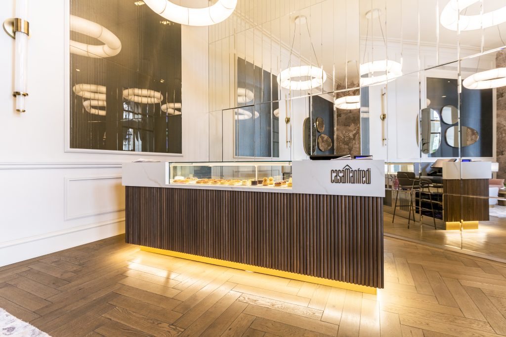 Casa Manfredi corner bancone con illuminazione